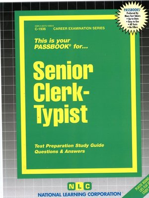cover image of Senior Clerk-Typist